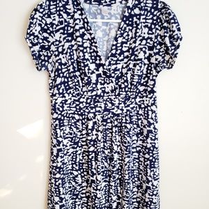 Medium Merona blue and white dress